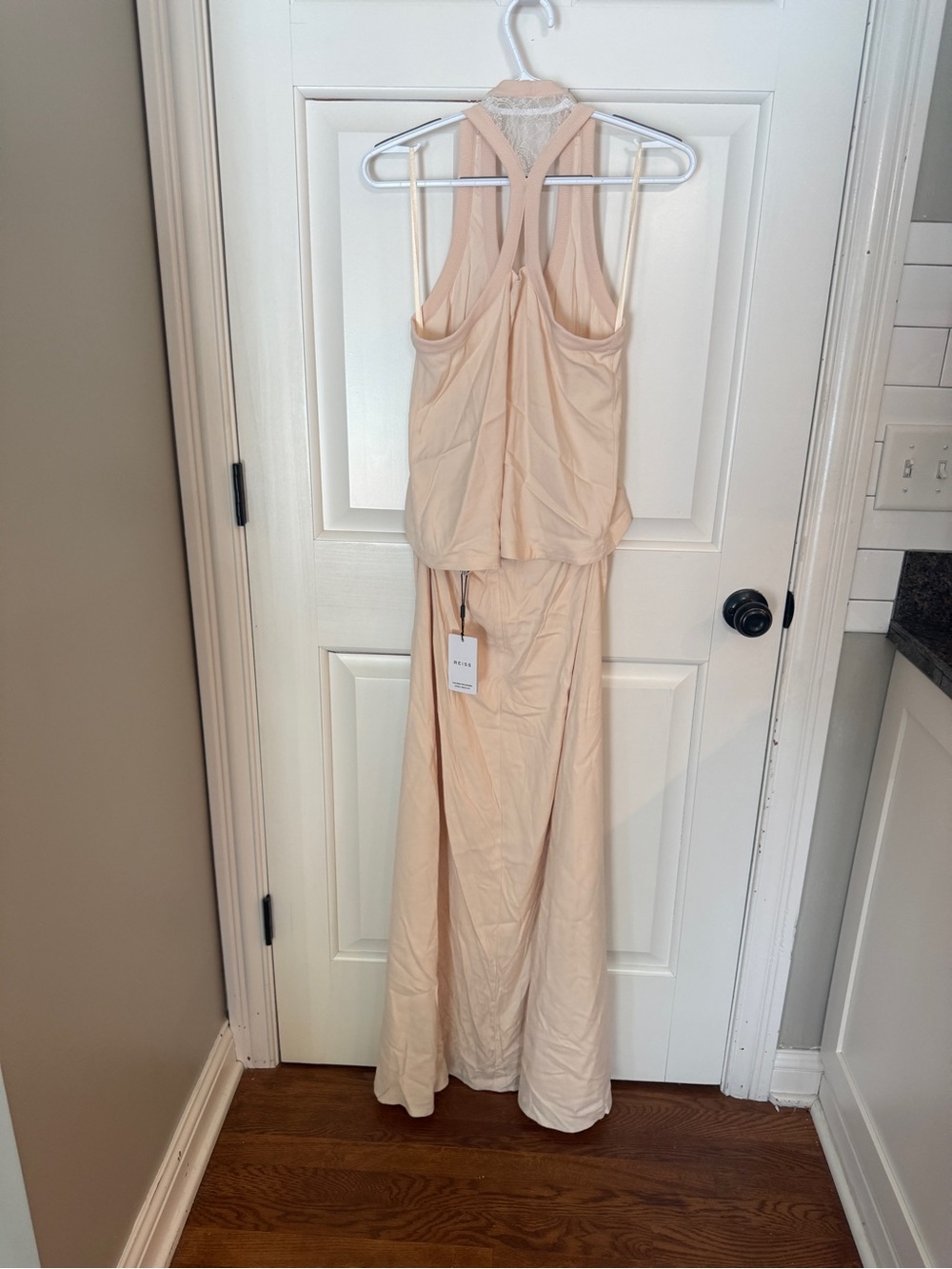 NWT! Reiss Kennedy Lace Back Maxi Dress Ivory Cream Size US 2 25948 - Picture 8 of 16